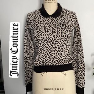 Juicy couture sweater with collar worn once girls